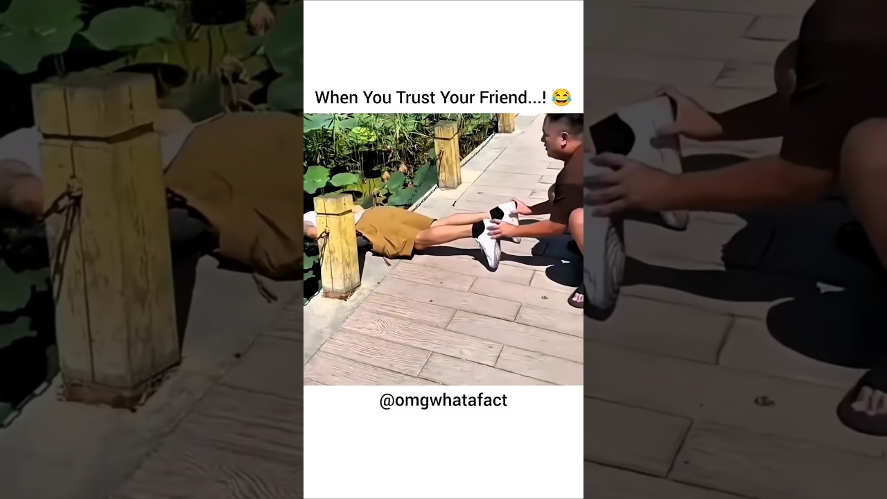 친구를 맹목적으로 믿을 때...! 😂 #반바지 #반바지영상