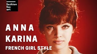 French Style ANNA Karina -  A French Girl Fashion Style
