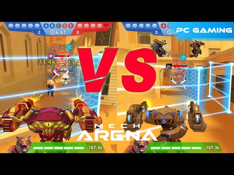 Mech Arena VN# 960| Minigun 16 vs Chain Gun 16