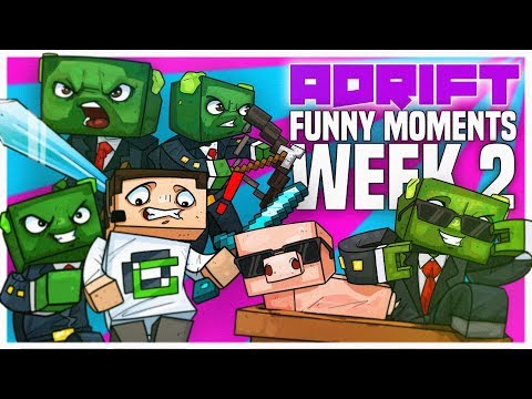 Minecraft: ADRIFT - HIGHLIGHTS & FUNNY MOMENTS #2