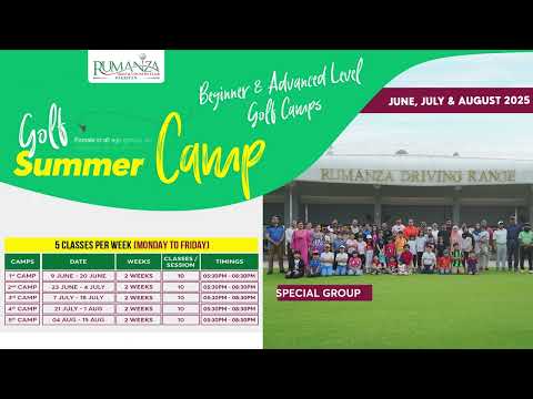 RUMANZA Golf Summer Camp 2025 – Register Now