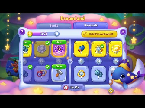@Fishdom Win Strikes Level 6334 - 6338, Dreamland Event Level 20
