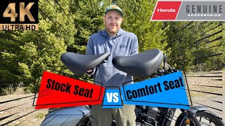 Is Honda's Comfort Seat Worth It On A 2025 Rebel 1100?