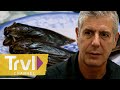Anthony S Head First Dive Into A Roach Y Meal Anthony Bourdain No Reservations Travel Channel