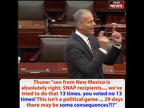 Thune: we’ve tried 13 times, you voted no 13 times! Schumer every day shutdown 'gets better' for Dem