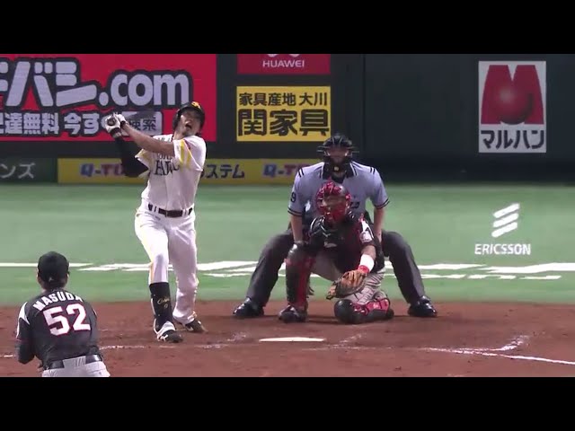 【9回裏】ホークス・柳田 意地の4試合連続ホームラン!! 2016/8/28 H-M