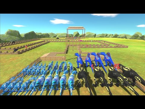 Colored and ICE Carnivore Dinosaur Championship – Animal Revolt Battle Simulator