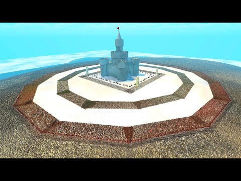 6,000,000 Zombies attack Roman Army SHIELD WALL FORTRESS! - Ultimate Epic Battle Simulator 2