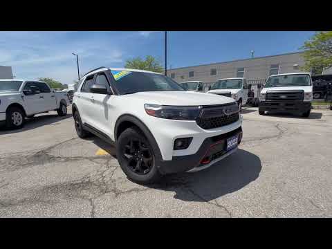 2022 Ford Explorer Timberline 4WD in White for sale at Pine Tree Ford in Woodbridge, ON