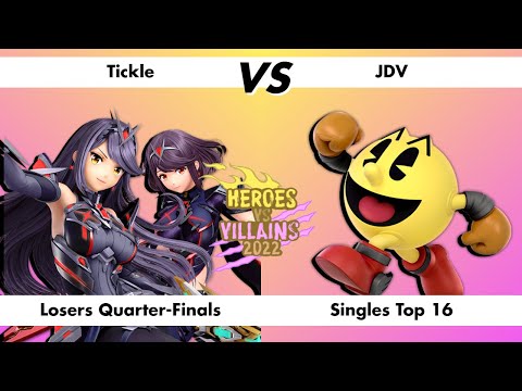 Tickle VS JDV, Losers Quarter-Finals, Singles Top 16, Heroes VS Villains 2022