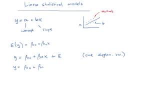 Download the video "Statistics 05 Linear statistical models in matrix form"