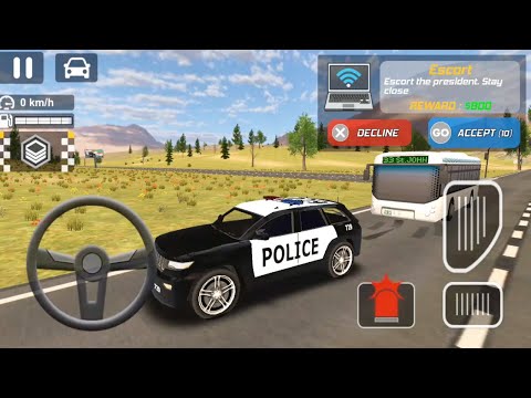 Police Car Chase - Cop Simulator - New Police Car Unlocked | Escort the President Android Games