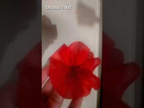 #flower #flowercraft School Ribbon Flower #flowergarland #diy #flowerflower #viralvideo