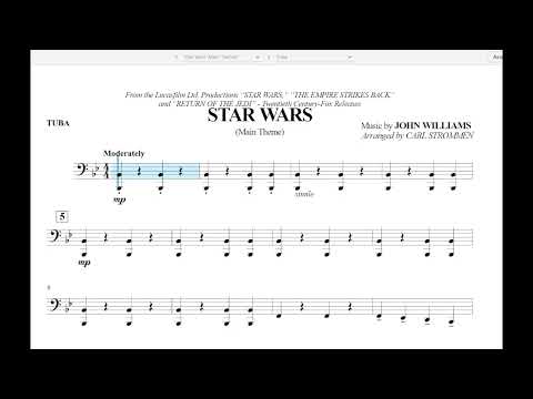 Star Wars - Tuba Play Along