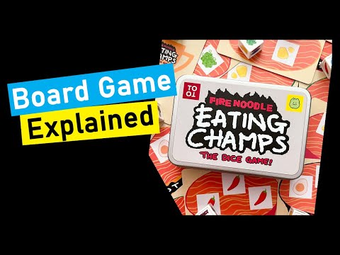 Fire Noodle Eating Champs The Dice Game! Board Game Explained