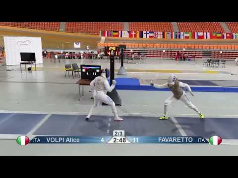 European Championships 2023 SWF - L4 - Alice Volpi ITA v Martina Favaretto ITA