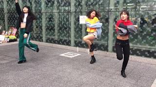 J☆Dee&#39;Z ジェイディーズ  Melody ダンスのみバージョン 川崎駅前 路上ライブ 2018.2.3