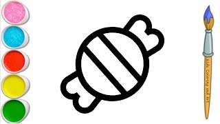 HOW TO DRAW A CUTE CANDY EASY STEP BY STEP || CARTOON DRAWING