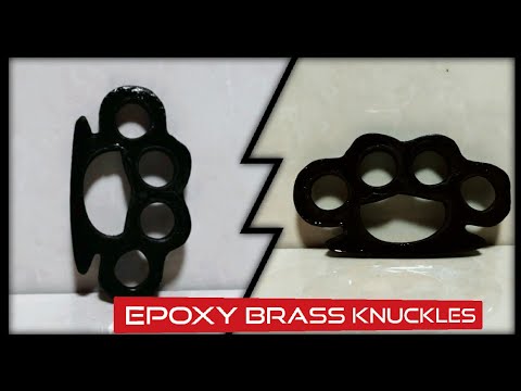 Muşta Yapımı Epoksiden 👊 | Making Brass Knuckles from Epoxy / Resin Art