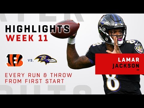 Every Run & Throw from Lamar Jackson's First Career Start