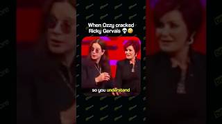 Ricky Gervais in stitches with Ozzy Osbourne #comedy #legends #hilarious