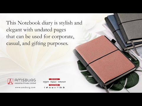 Synthetic pu leather side pen loop dairy meeting book diary,...