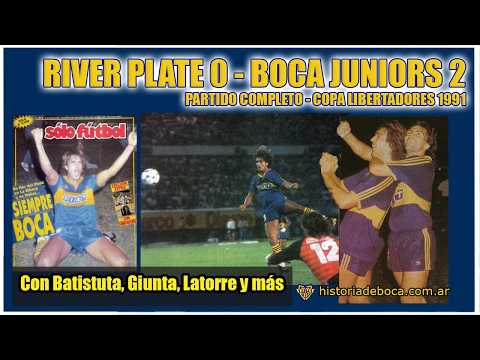 River 0-Boca 2 (Libertadores 1991)