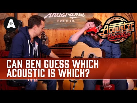 Ben's First Ever Blindfold Challenge! Does he know his Acoustic Guitars?