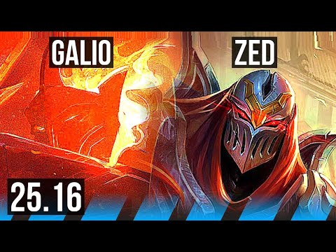 GALIO vs ZED (MID) | 2/2/8 | KR Master | 25.16