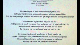 Christian baby dedication song "He Gave Me You" written by Stephanie Marshburn and Dion Gaskins