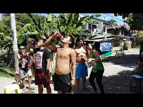 Fighter wine  drinking contest