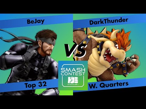 BeJay vs DarkThunder - Top 8 Qualifier - W. Quarters - Smash Contest: Dokomi 2022 | Snake vs Bowser