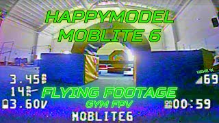 HappyModel Moblite6 FPV Drone Flight Footage at Gymnastics Gym - Epic Tinywhoop Flying