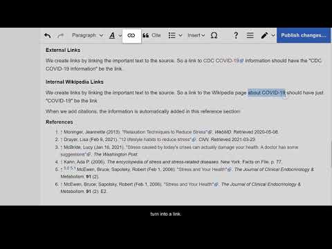 Creating Internal Links on Wikipedia