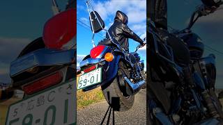 【インクラ400】フィッシュテールマフラーの快音!!【short】 #アメリカンバイク #イントルーダークラシック400