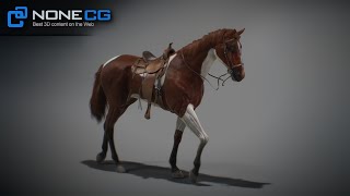 preview picture of video 'Animated Horses 3DS Max'