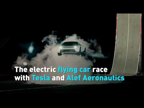The electric flying car race with Tesla and Alef Aeronautics