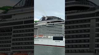 MSC Grandiosa sail away! #shorts #msccruises #mscgrandiosa #msc #cruiseship