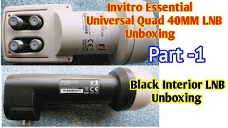 Black Inverto LNB & Inverto Essential Universal Quad 40MM LNB Unboxing
