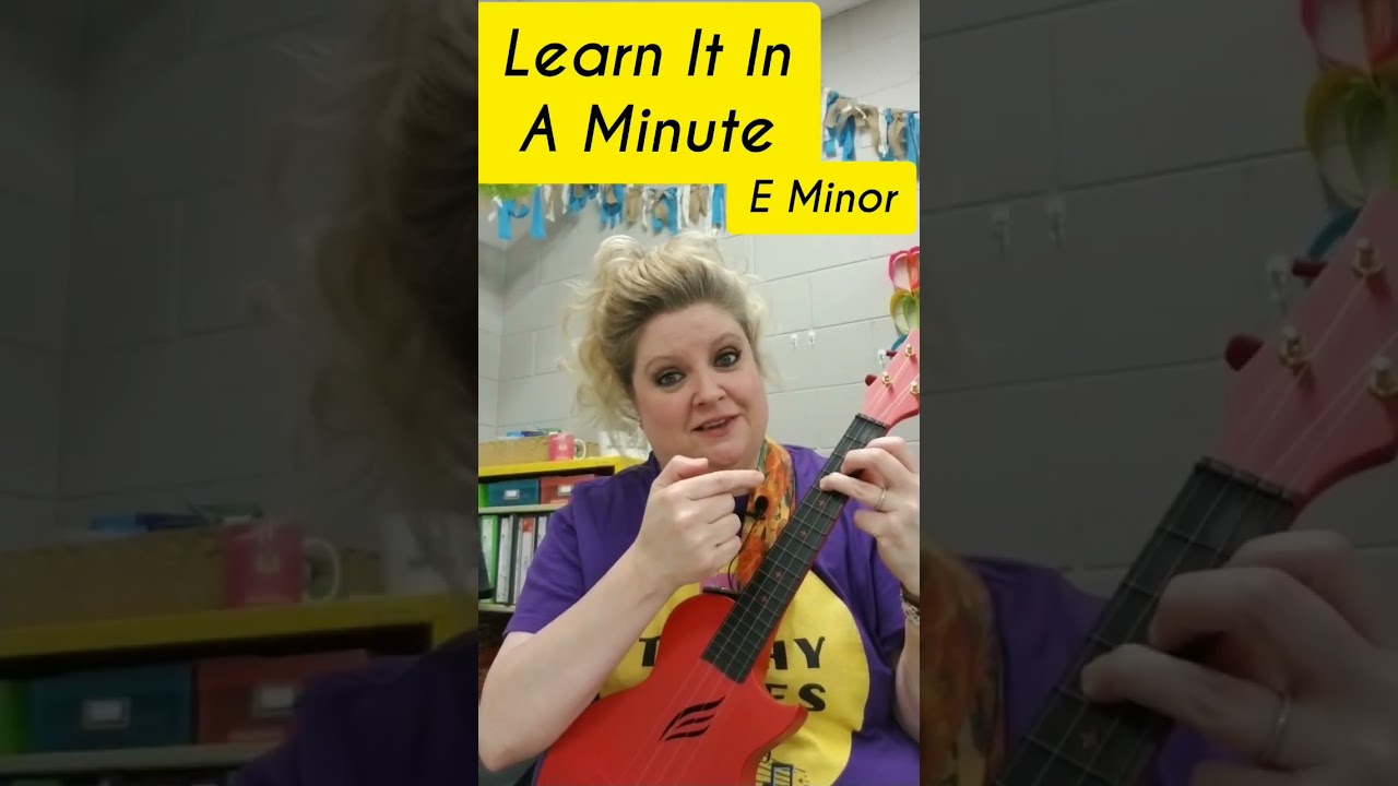 Learn It In a Minute: Ukulele: E Minor Chord  (Chord # 6) #ukulele #makelearningfun #ukulelelovers