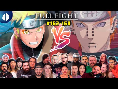 Naruto vs PAIN [Full FIGHT] Mega Reaction Mashup | Shippuden 162-168 ナルト 疾風伝] [海外の反応]