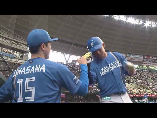 【5回表】ファイターズ・宇佐見真吾 変化球を捉えライトスタンドに2号ソロホームラン!! 2022年5月7日 埼玉西武ライオンズ 対 北海道日本ハムファイターズ