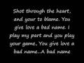 You Give Love A Bad Name - Jon Bon Jovi 