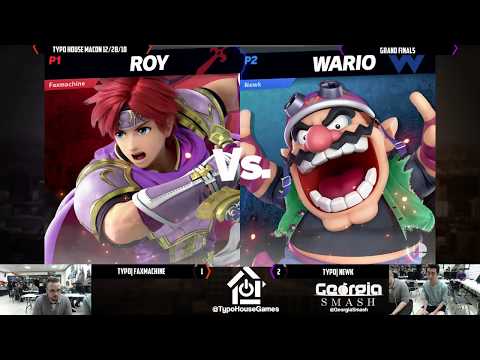 Smash Ultimate Tournament 12/25/18 - FaxMachine(Roy) Vs Newk(Wario) - Grand FInals