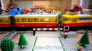 Lego Town Trains - 12v Lego Train Layout from 1980's