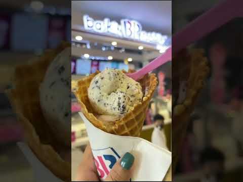 The secret of making waffles cones #baskinrobbins #icecream #gigamall #islamabad