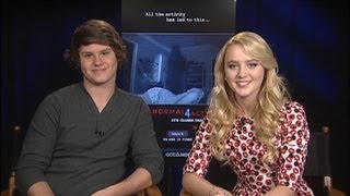 Matt Shively & Kathryn Newton - Paranormal Activity 4 Interview with Tribute