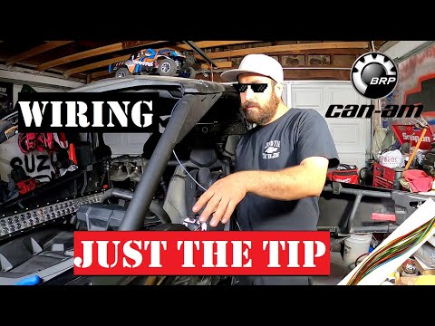 Light Bar Wiring Thru Cage Tips on a 2020 CAN AM X3 - EP91