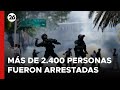 venezuela más de 2.400 personas fueron arrestadas en protestas