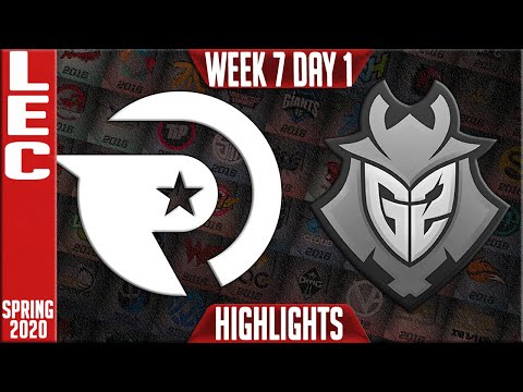 OG vs G2 Highlights | LEC Spring 2020 W7D1 | Origen vs G2 Esports